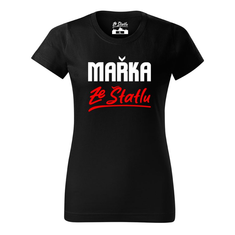 Dámské tričko - Mařka ze Štatlu - Barva: Bílá, Velikost: S