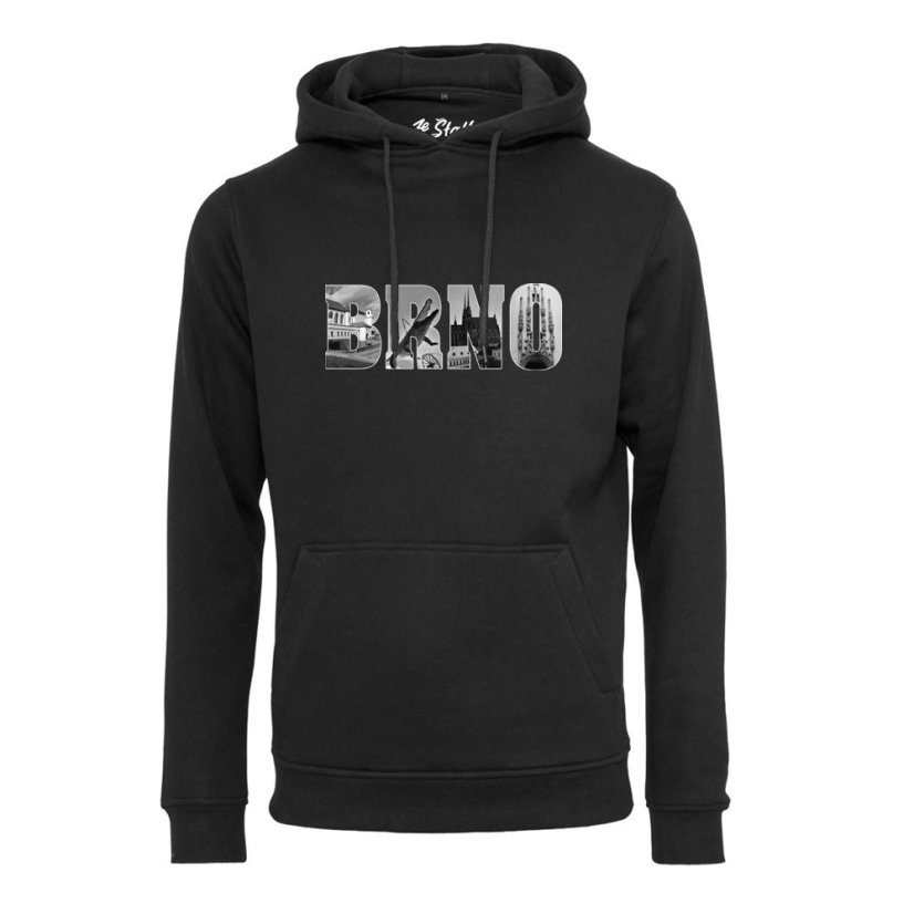 Unisex mikina - Brno černobílé