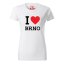 Dámské tričko - I love Brno - Barva: Černá, Velikost: XXL