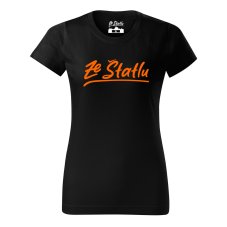 Dámské tričko - Ze Štatlu oranžový potisk