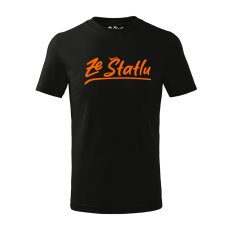 Dětské tričko - Ze Štatlu oranžový potisk
