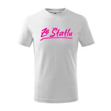 Dětské tričko - Ze Štatlu růžový potisk
