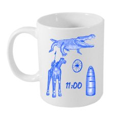 Keramický hrnek - Brněnské symboly kresba