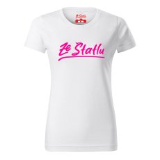 Dámské tričko - Ze Štatlu růžový potisk