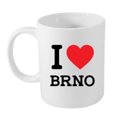 Keramický hrnek - I love Brno