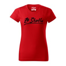 Dámské tričko - Ze Štatlu černý potisk