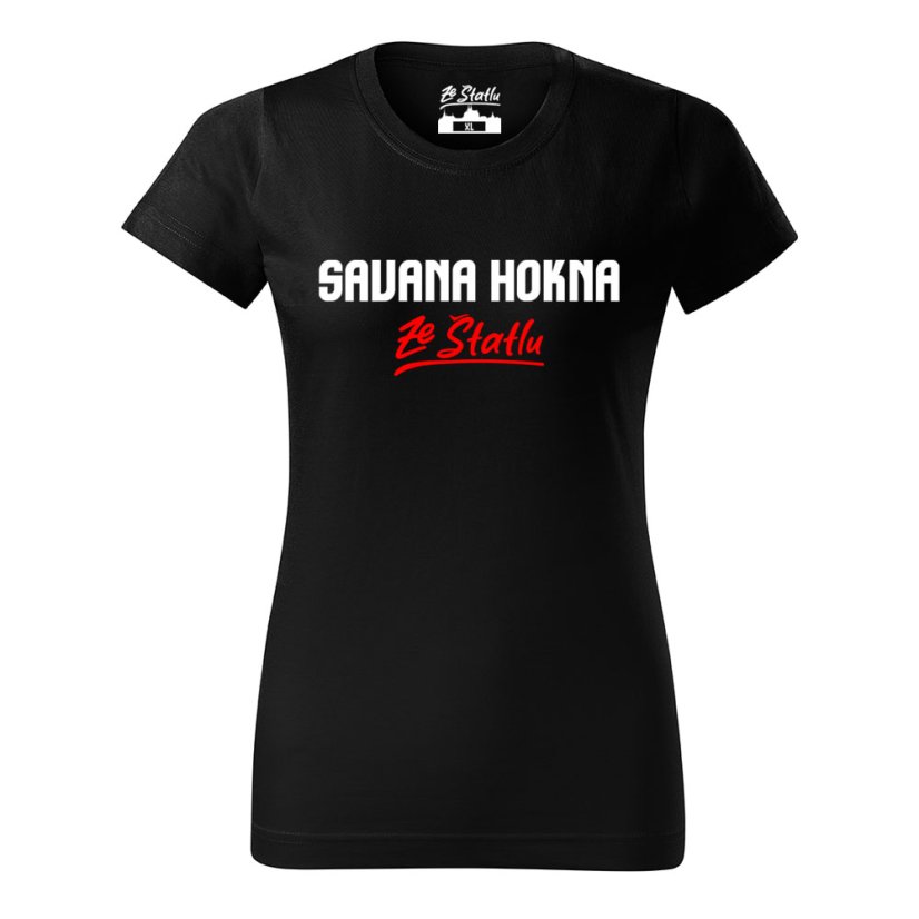 Dámské tričko - Savana hokna - Barva: Bílá, Velikost: XL