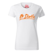 Dámské tričko - Ze Štatlu oranžový potisk
