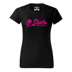 Dámské tričko - Ze Štatlu růžový potisk