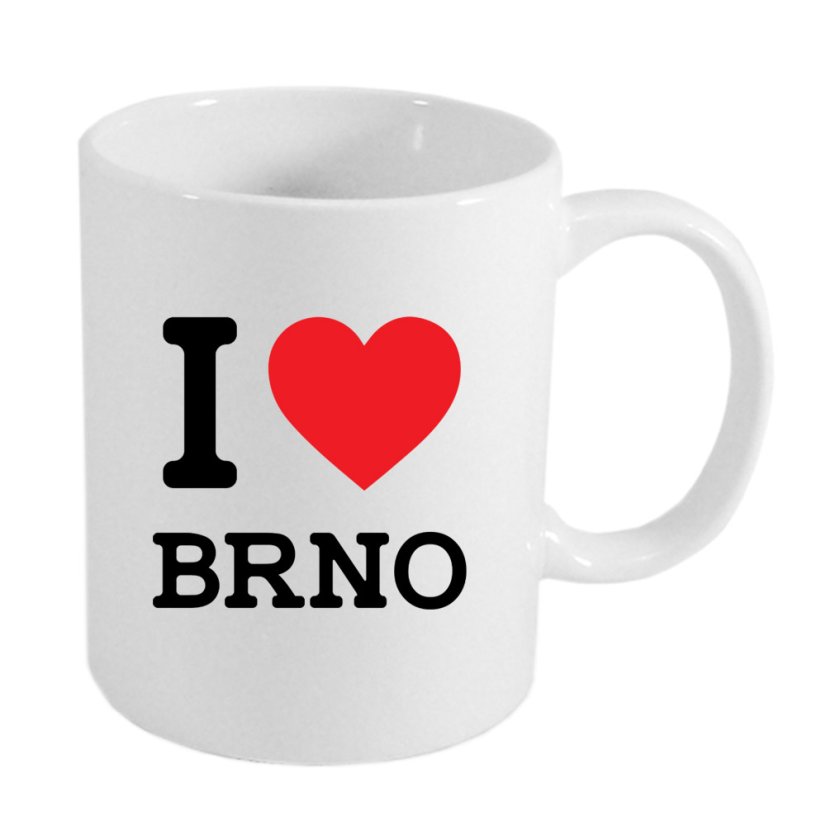 Keramický hrnek - I love Brno