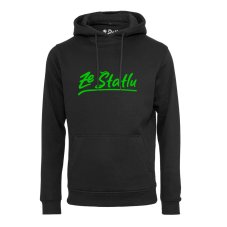Unisex mikina - Ze štatlu zelený potisk