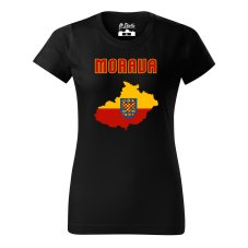 Dámské tričko - Morava mapa