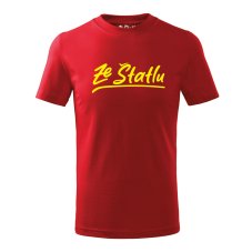 Dětské tričko - Ze Štatlu žlutý potisk