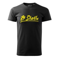Pánské tričko - Ze Štatlu žlutý potisk