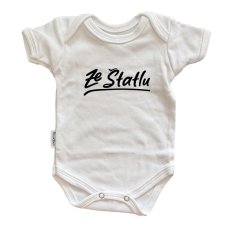 Kojenecké body - Ze Štatlu černý potisk