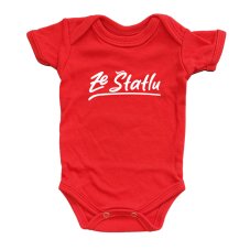 Kojenecké body - Ze Štatlu bílý potisk