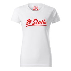 Dámské tričko - Ze Štatlu červený potisk