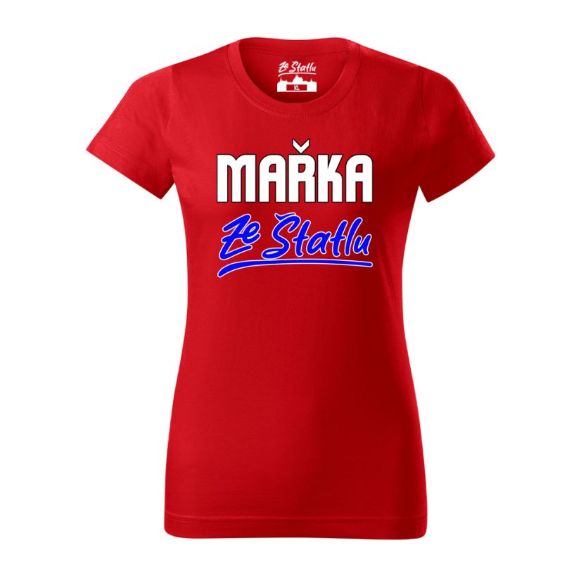 Dámské tričko - Mařka ze Štatlu - Barva: Bílá, Velikost: S