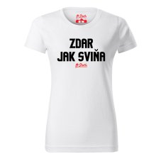 Dámské tričko - Zdar jak sviňa