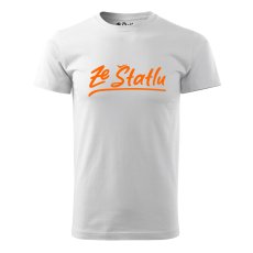 Pánské tričko - Ze Štatlu oranžový potisk