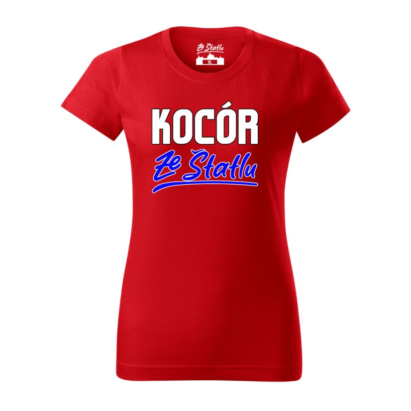 Dámské tričko - Kocór ze Štatlu - Barva: Bílá, Velikost: XL