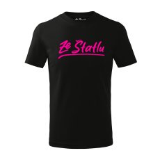 Dětské tričko - Ze Štatlu růžový potisk